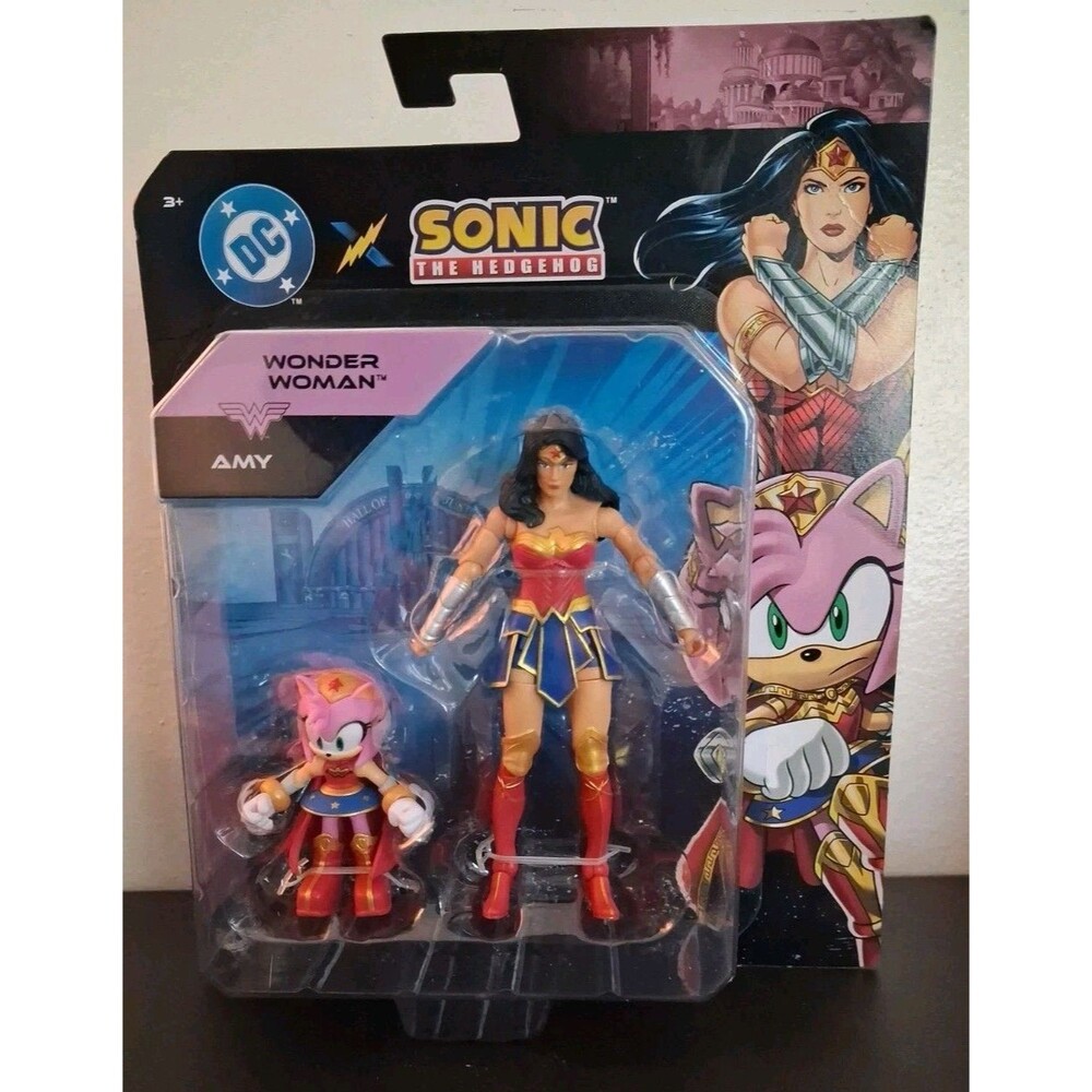 JAKKS DC X Sonic The Hedgehog Wonder Woman & Amy 2 Pack Wave 2 2026